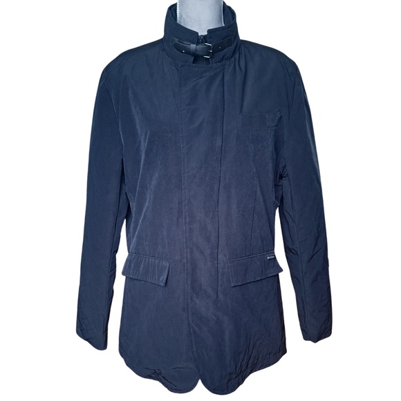 Winter Coat Water Resistant Jacket William Rast Sz S Navy Blue Fall Travel - Picture 2 of 13